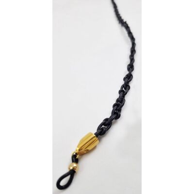 CHAIN REACTION BLACK BRACELET