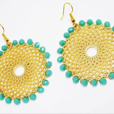 Mandala Nova Gold Earrings