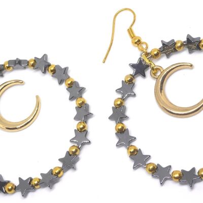 Boucles d'oreilles constellations stellaires