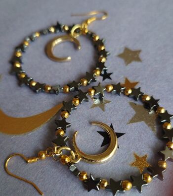 Boucles d'oreilles constellations stellaires 5