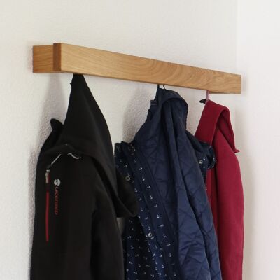 Coat rack VESTA - 60cm 4 hooks - oak