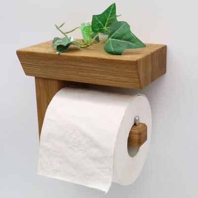 Toilet paper holder CULTUS - oak with Swiss edge