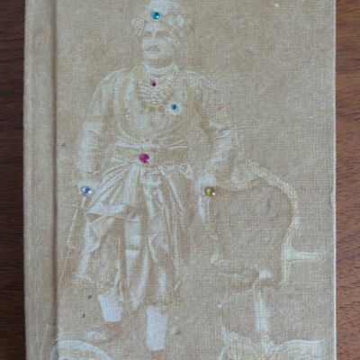 Notizbuch aus recyceltem Papier mit Maharajamotiv