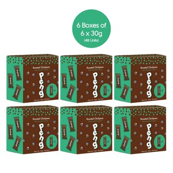 Multipack 6 x 30g PENG Noix de Coco & Pois Chiches Rôtis au Chocolat Noir 3