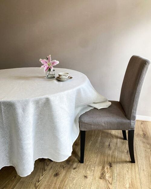 Round tablecloth D218cm white
