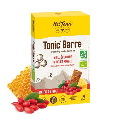 Organic energy bar honey & goji berries x4