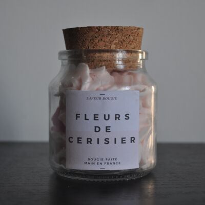 Bougie chantilly bouchon liège parfum fleur de cerisier