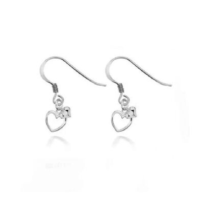 Boucles d'oreilles double cœur Alicia