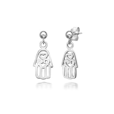 Boucles d'oreilles main Hamsa