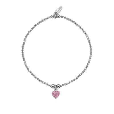 Pink Heart Sparkle Bracelet