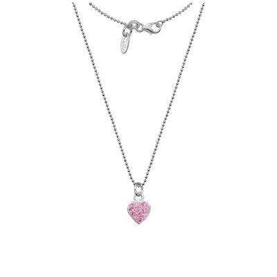 Pink Heart Sparkle Halskette