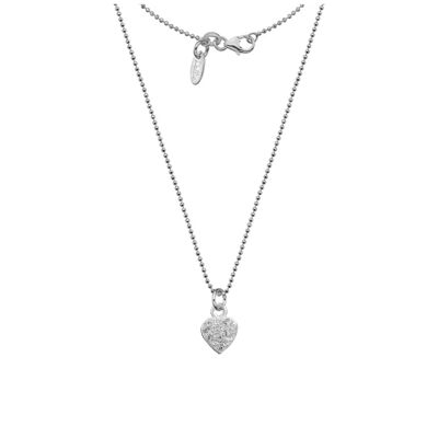 Collier scintillant coeur