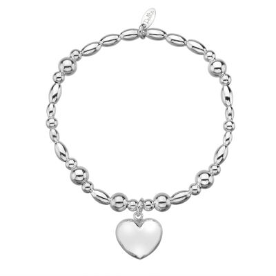 Bracciale a cuore grosso