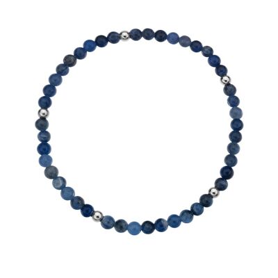 Pulsera de sodalita azul para hombre