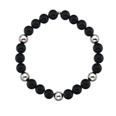 Bracelet onyx pour homme