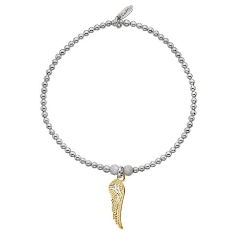 She Flies With Her Own Wings Golden Bracelet