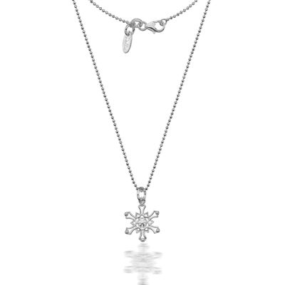 Collana con fiocco di neve invernale