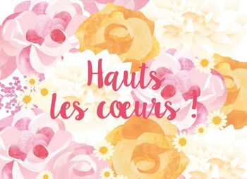 Carte postale "Haut les coeurs" 2