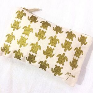 Pochette tortues dorées