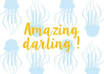 Carte postale "amazing darling" 2