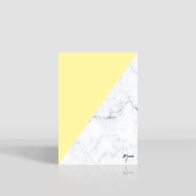 yellow marble notebook