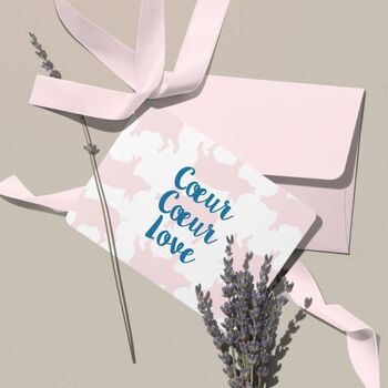 Carte postale "coeur coeur love" 3