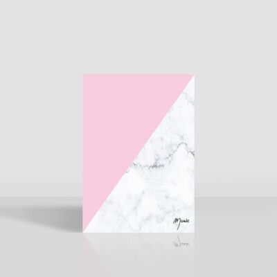 light pink marble notebook