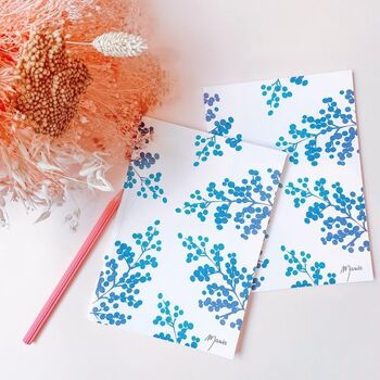 Carnet Feuilles bleues 3