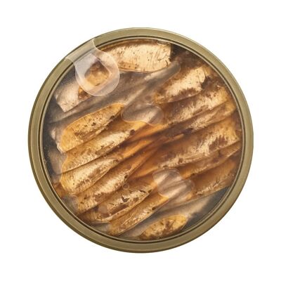 Sardines in olive oil with cayenne pepper