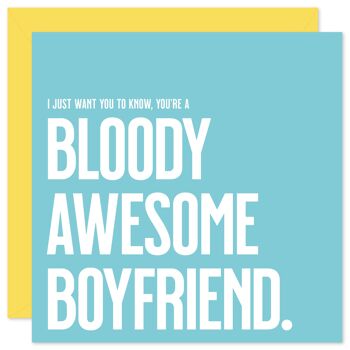 Carte de petit ami génial sanglante 1