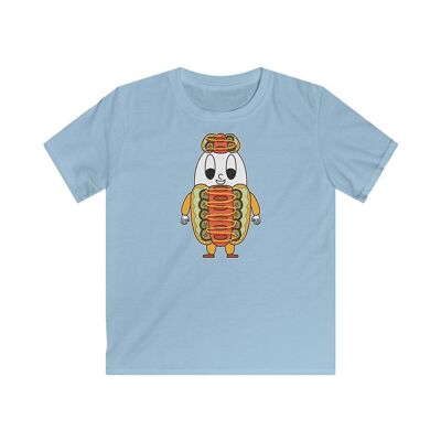 MAPHILLEREGGS Hot-Dog - camiseta para niños azul claro