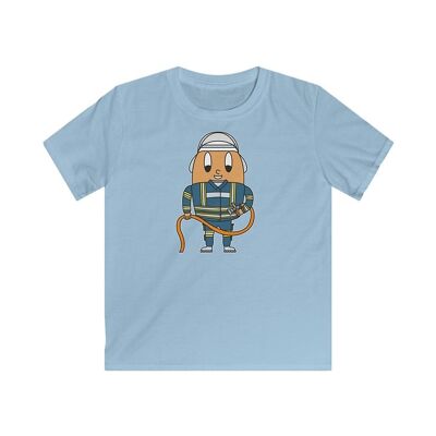 MAPHILLEREGGS pompier - t-shirt enfant bleu clair