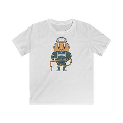 MAPHILLEREGGS Fireman - Maglietta per bambini bianca