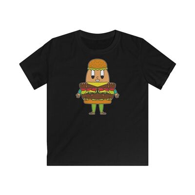 MAPHILLEREGGS Hamburger - camiseta para niños negra