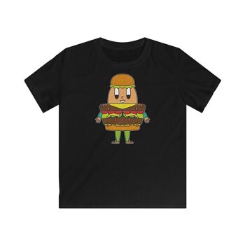 MAPHILLEREGGS Hamburger - t-shirt enfant noir