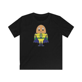 MAPHILLEREGGS super-héros - t-shirt enfant noir