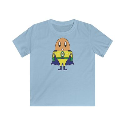 MAPHILLEREGGS super-héros - t-shirt enfant bleu clair