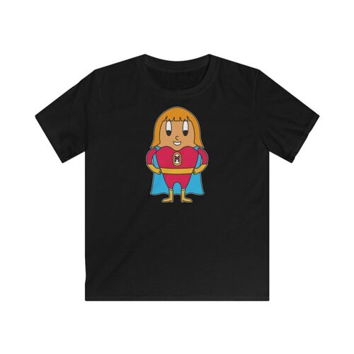 MAPHILLEREGGS Superheldin - Kinder T-Shirt schwarz