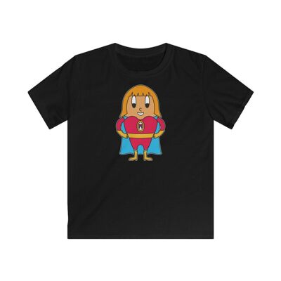 MAPHILLEREGGS Superheldin - Kinder T-Shirt schwarz