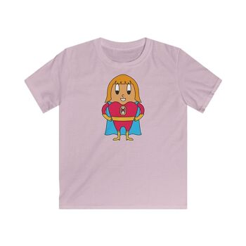MAPHILLEREGGS superheroine - t-shirt enfant rose