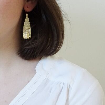 Mini boucles d'oreilles Sofia - blanc