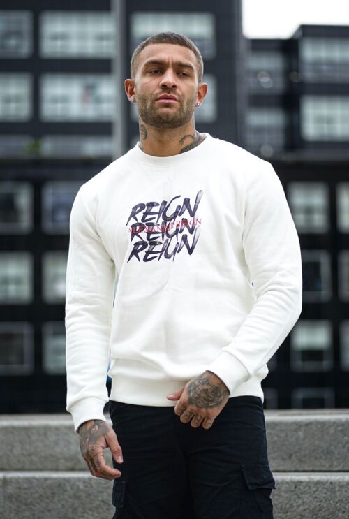 ALEXANDER REIGN Sweatshirt with triple Reign graffiti logo print