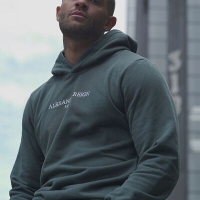 ALEXANDER REIGN Sweat à capuche avec logo brodé