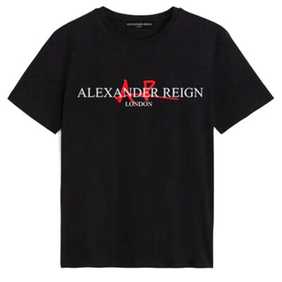 ALEXANDER REIGN-Logo und AR-Signatur-T-SHIRT