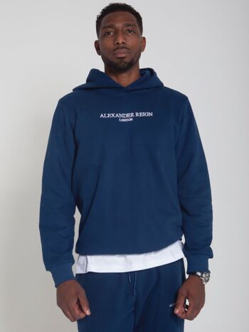 ALEXANDER REIGN Sweat à capuche avec logo brodé 1