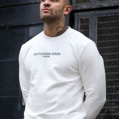 ALEXANDER REIGN Sweatshirt mit Logostickerei