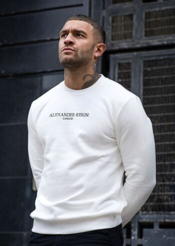 ALEXANDER REIGN Sweat-shirt avec logo brodé 1