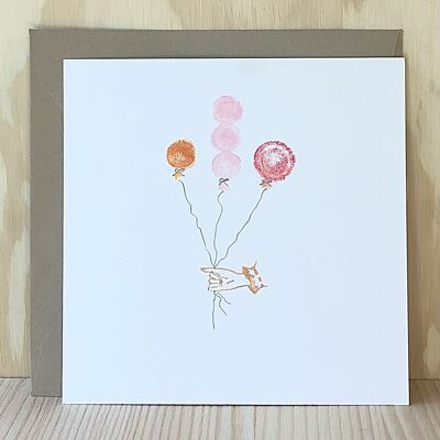 Carte Bouquet de ballons