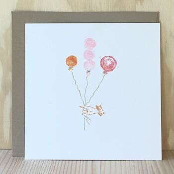 Carte Bouquet de ballons 1