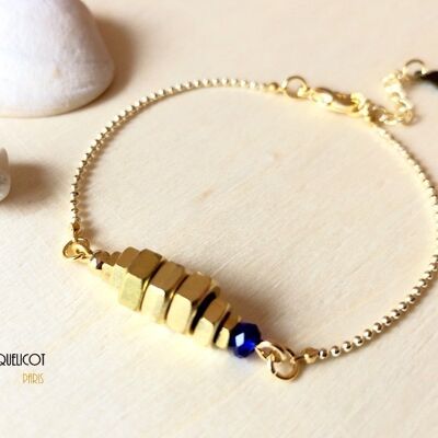 Blue nuts bracelet